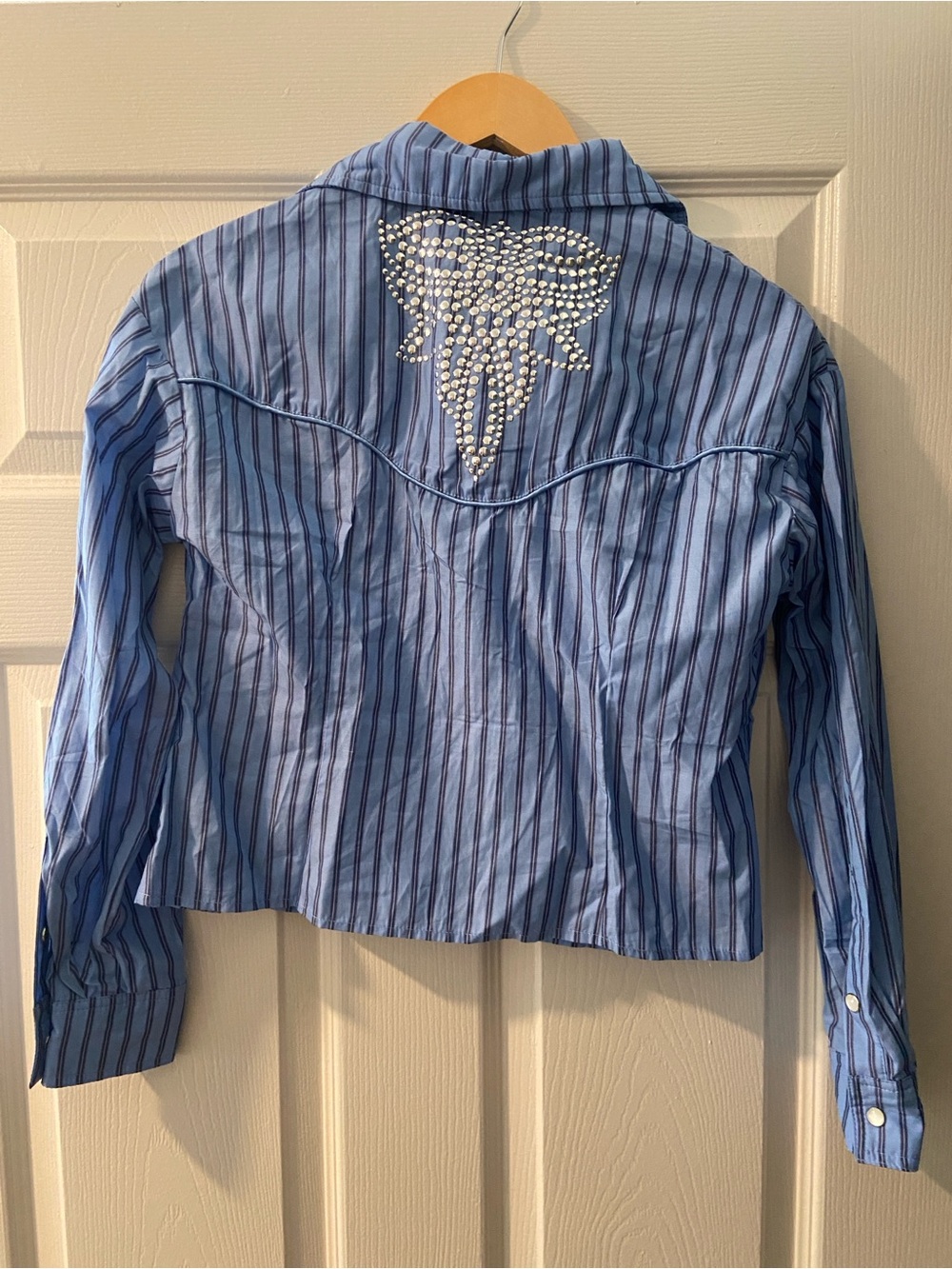 Free People x Understated Leather Embellished Button Down - Picture 3 of 6